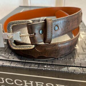 New Lucchese Classic Genuine Goat Men's Belt Size 36, 1.5 inch wide
